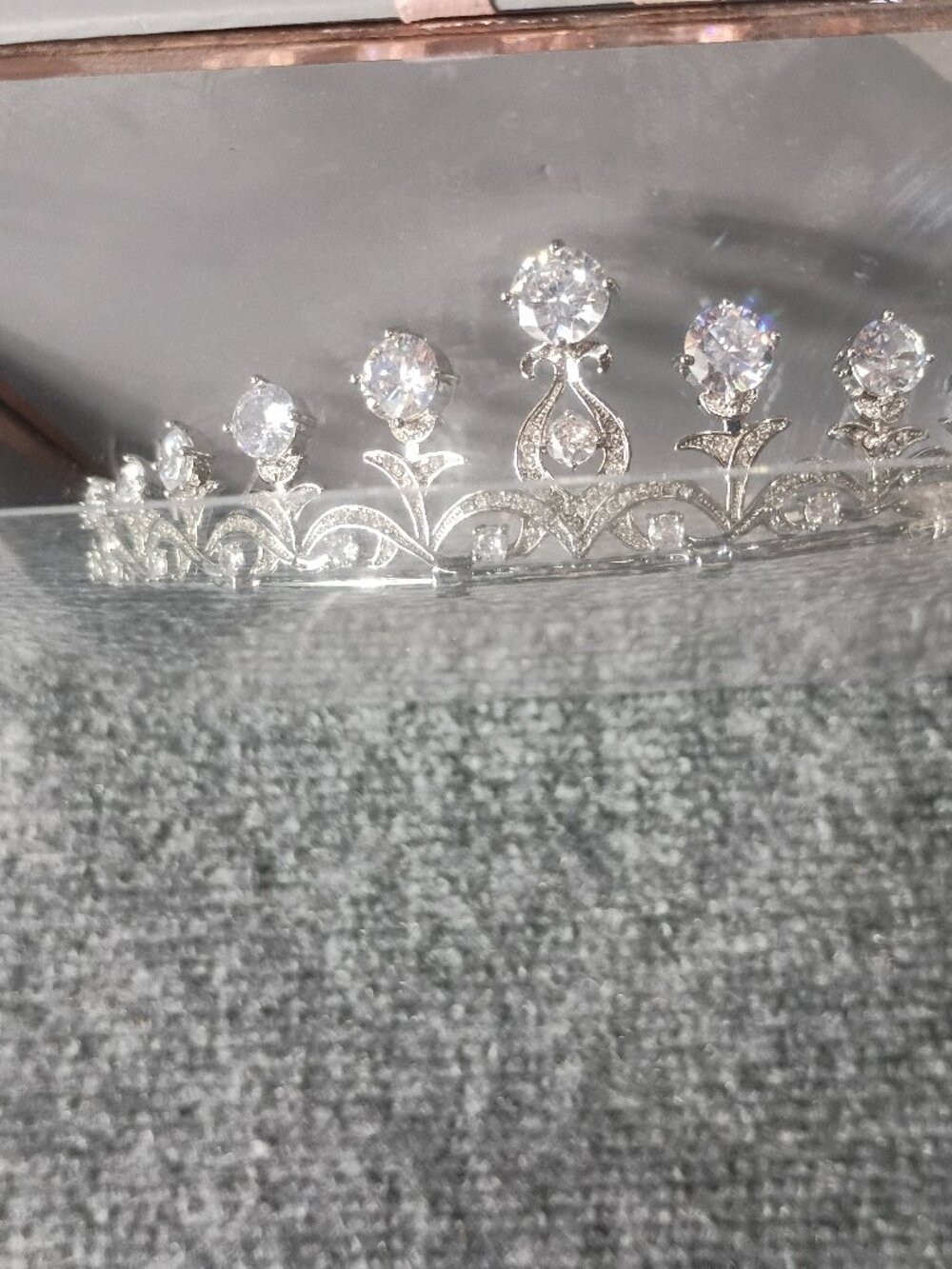 Fine Silver Plated Cubic Zirconia Tiara | Believe by Brilliance